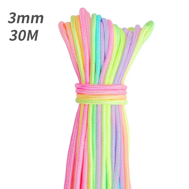 3mm umbrella rope bracelet core-woven thread accessory DIY bracelet thin round rope accessory woven material