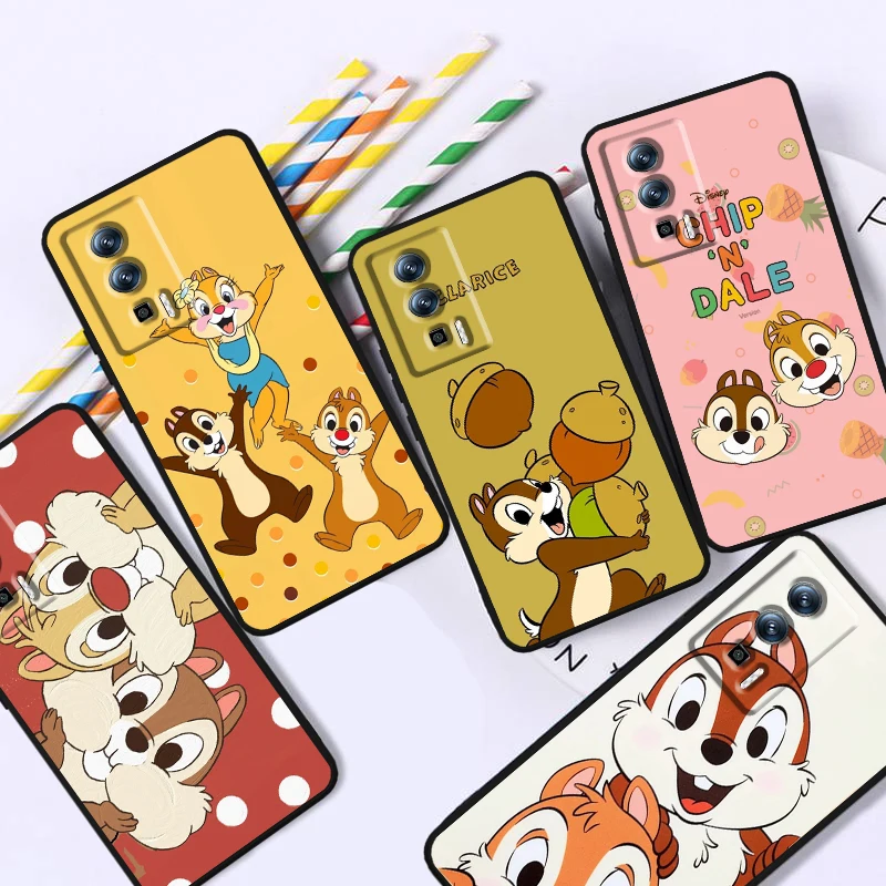 

Disney Chip And Dale Cute For Xiaomi Redmi 9A 9C 9AT 10C 9 9T 10 12C 13C A3 12 K60 A1 K50 K40 5G Black Soft Phone Case