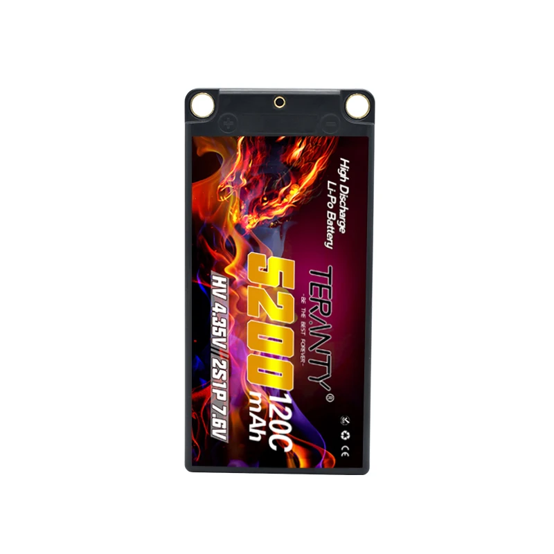 TERANTY 2S 5200mAh Lipo Battery 120C With T/XT60/XT90/EC3 Plug RC Battery for RC Cars Truck Truggy Buggy Racing Hobby Parts