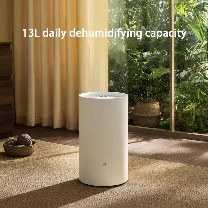 

Mijia Smart Dehumidifier 13L Intelligent Control Noise Low As Low As 35dB 3L Water Tank DM-CS13BFA5A Mi home APP Control