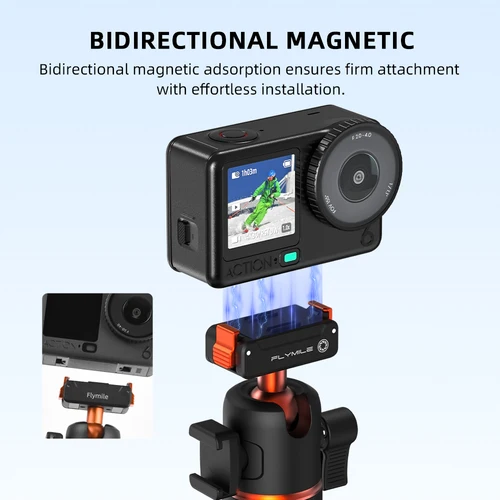 Imagen 2 del producto Flymile Action 6 trípode extensible Selfie Stick con Base de liberación rápida para DJI OSMO Action 6 accesorios mango Vlog