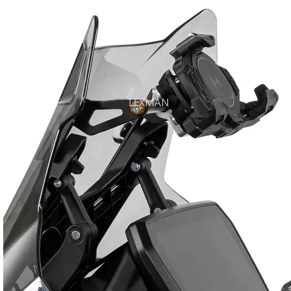 Motorcycle GPS Phone Holder USB Wireless Charger Navigation Bracket Support Mount For VOGE DSX 525 DSX525 DS525X DS 525X 2023