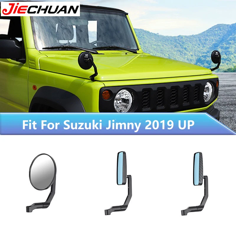 

JIECHUAN Car Hood Rearview Mirror Adjustable Rotatable Wide-Angle Reversing Mirror For Suzuki Jimny 2019 Up,Exterior Accessories