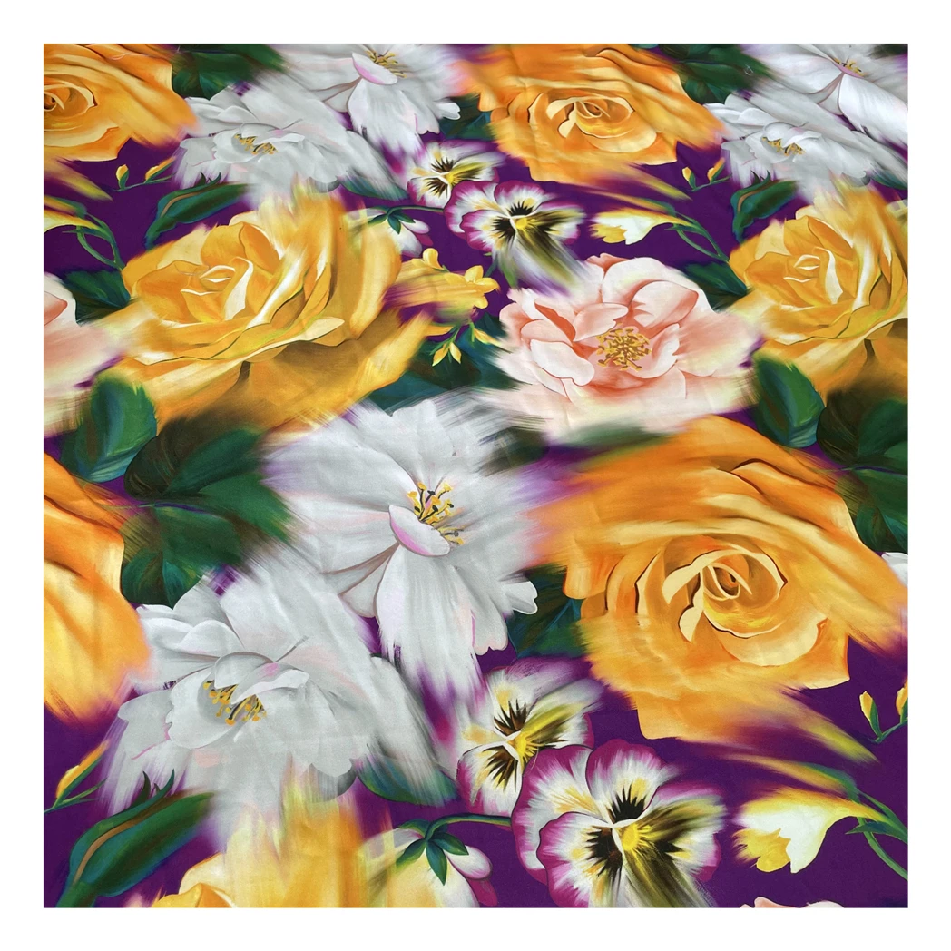 

Shaoxing Factory Custom Textile Breathable 100% Polyester Wool Peach Digital Printed Fabric for Costume