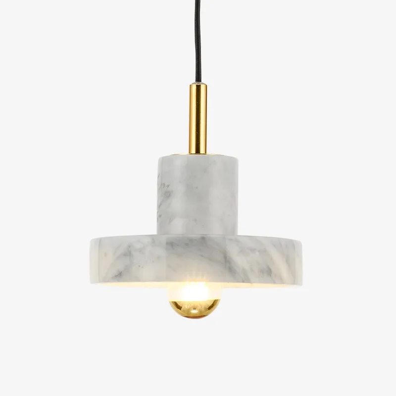 Marble light luxury bedroom bedside lamp small pendant lamp North European and American style pendant lamp minimalist