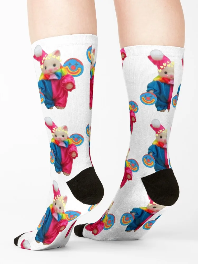 Clown Cat Socks golf happy sports and leisure sport Socks Male Women's