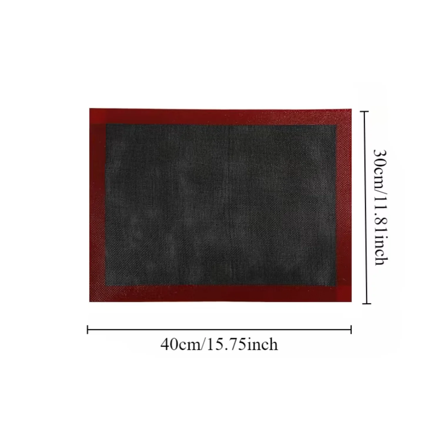 ベーキングパンベーキングメッシュマット、シリコン中空通気性メッシュ、ノンスティックベーキングマット、ビスケット高温オーブンマット、1個