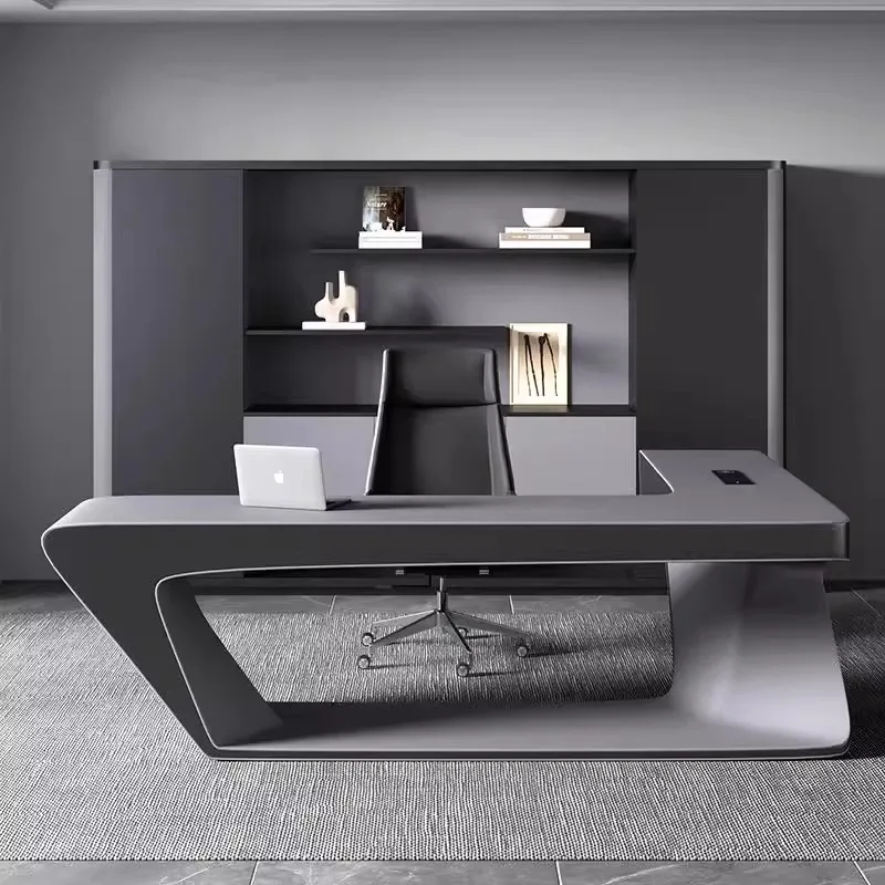 Modern Luxury Extendable Wooden Executive Office Desk for Home and Office Use Hospital Setting