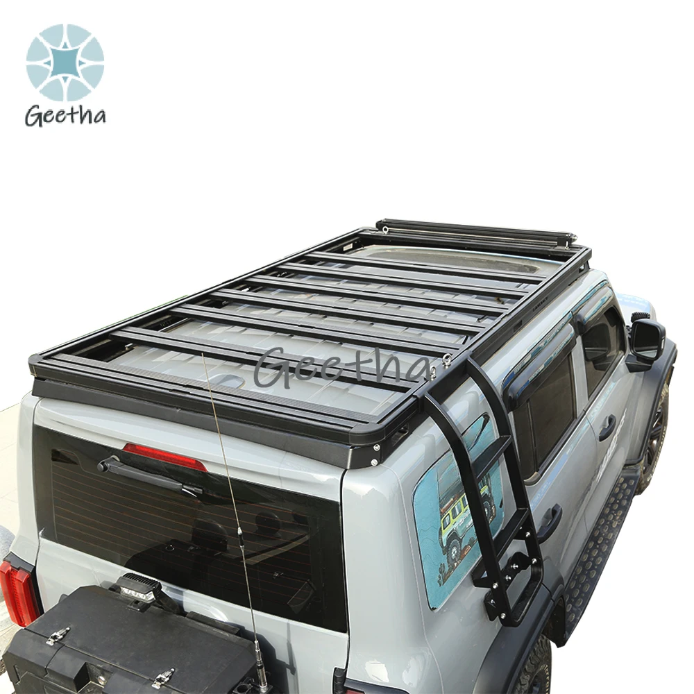 

For Tank 300 Accessories Roof Basket Rack Aluminum Alloy Luggage Carrier Flat Car Roof Racks for GWM