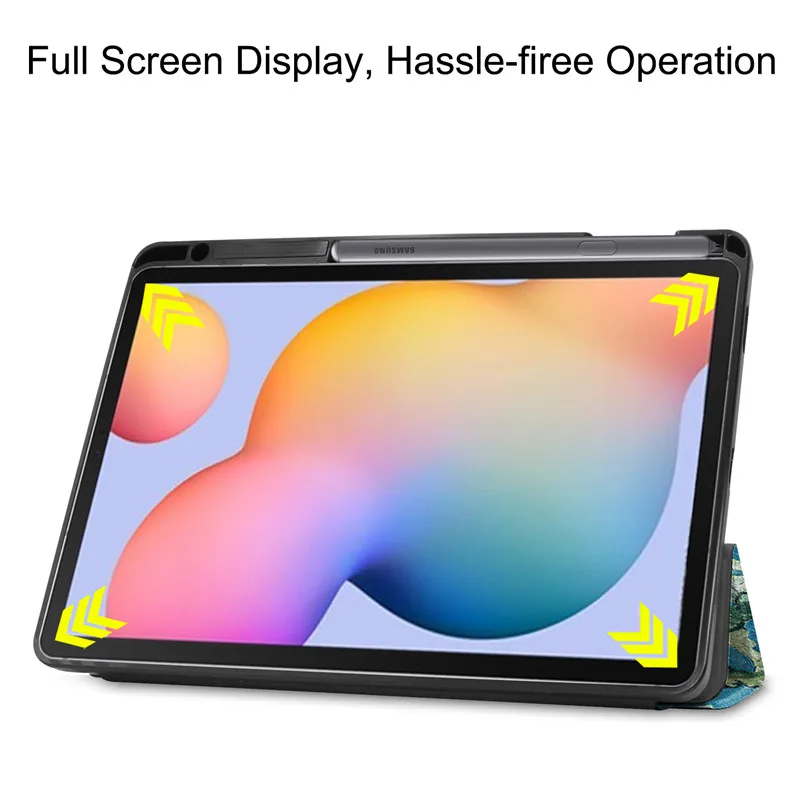 2024 2020 2022 per Galaxy Tab S6 Lite custodia con portapenne Cover Tri-Fold per Funda Samsung Galaxy Tab S6 Lite 10.4 S Pen Case