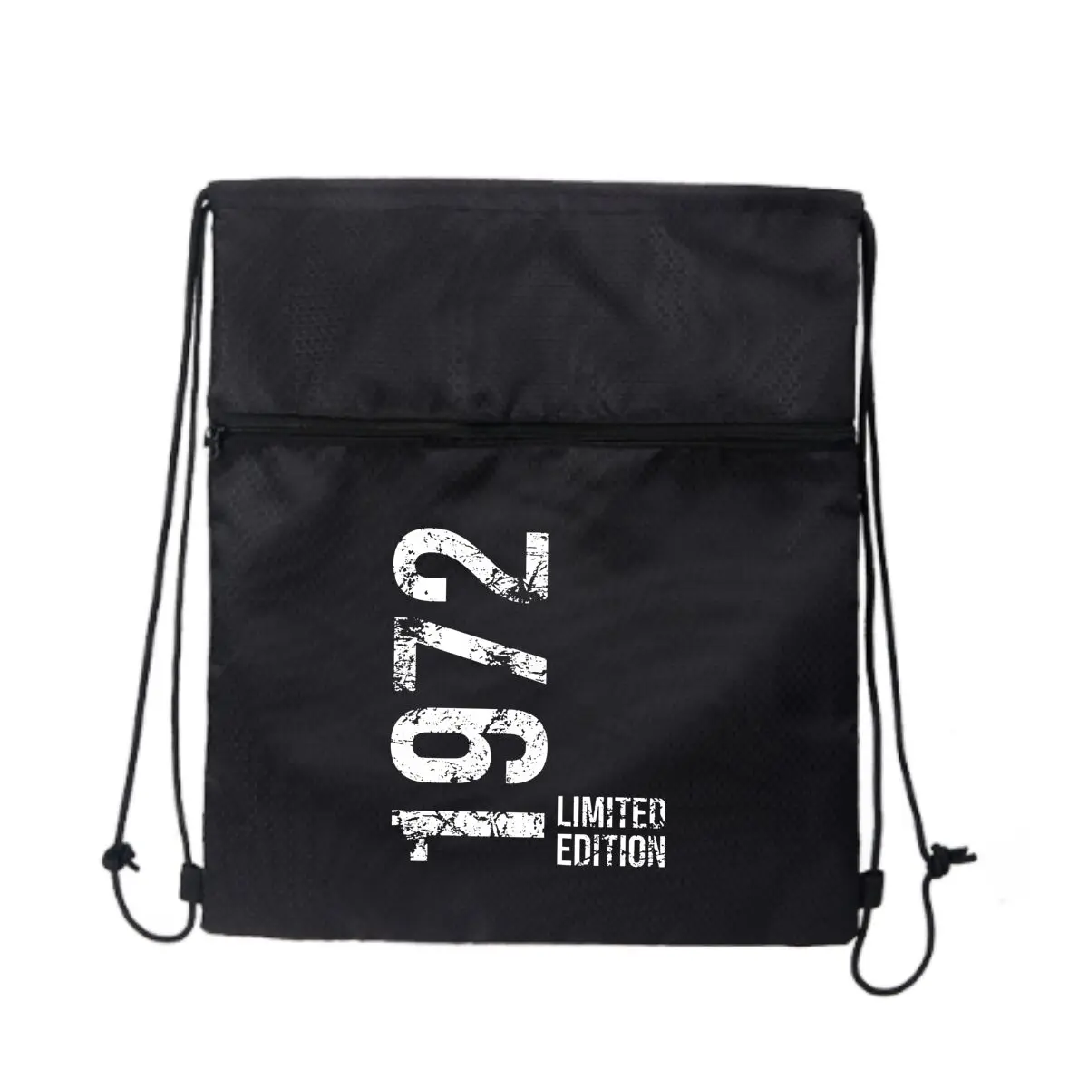 

1972, ограниченный выпуск в стиле ретро, черный дорожный рюкзак на молнии с завязками, легкий для поездок