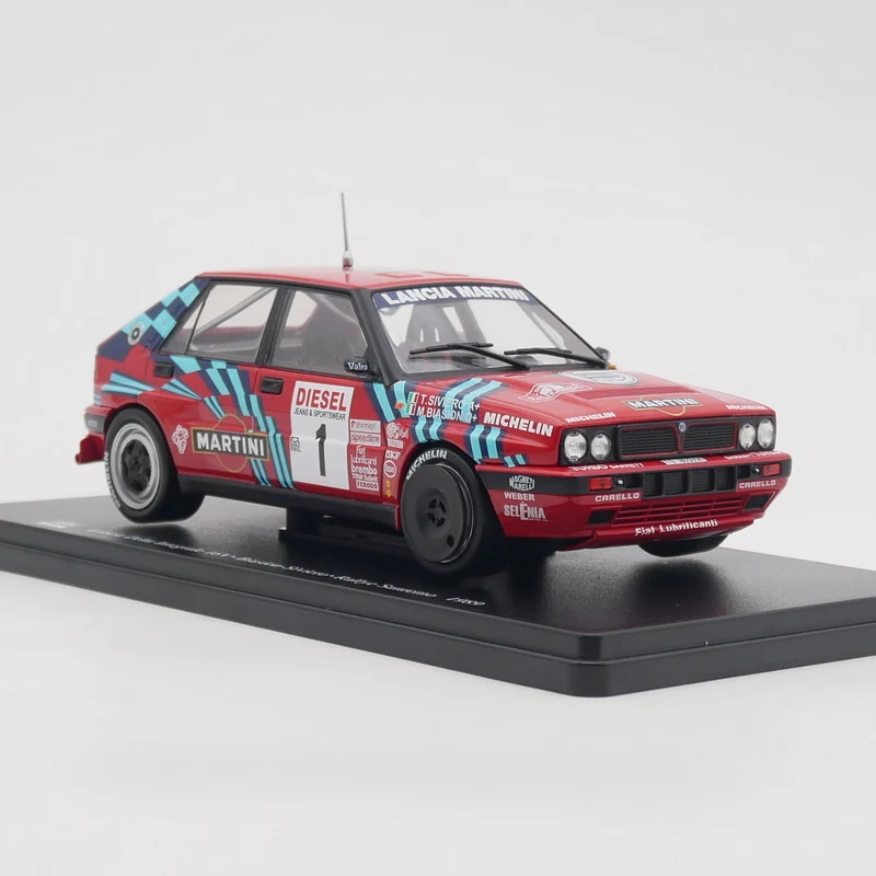 Ixo 1:24 Scale Diecast Alloy Lancia Delta Integrale 16V WRC 1989 Toys Cars Model Classics Adult Gifts Souvenir Static Display