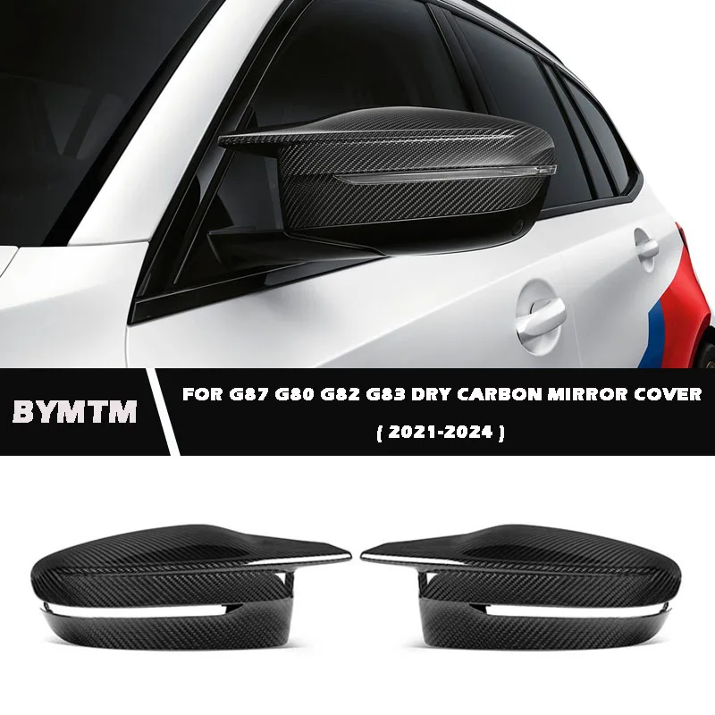 

High-quality OEM Style Real Dry Carbon Fiber Rearview mirror cover For BMW G87 M2 G80 M3 G82 G83 M4 2021-IN