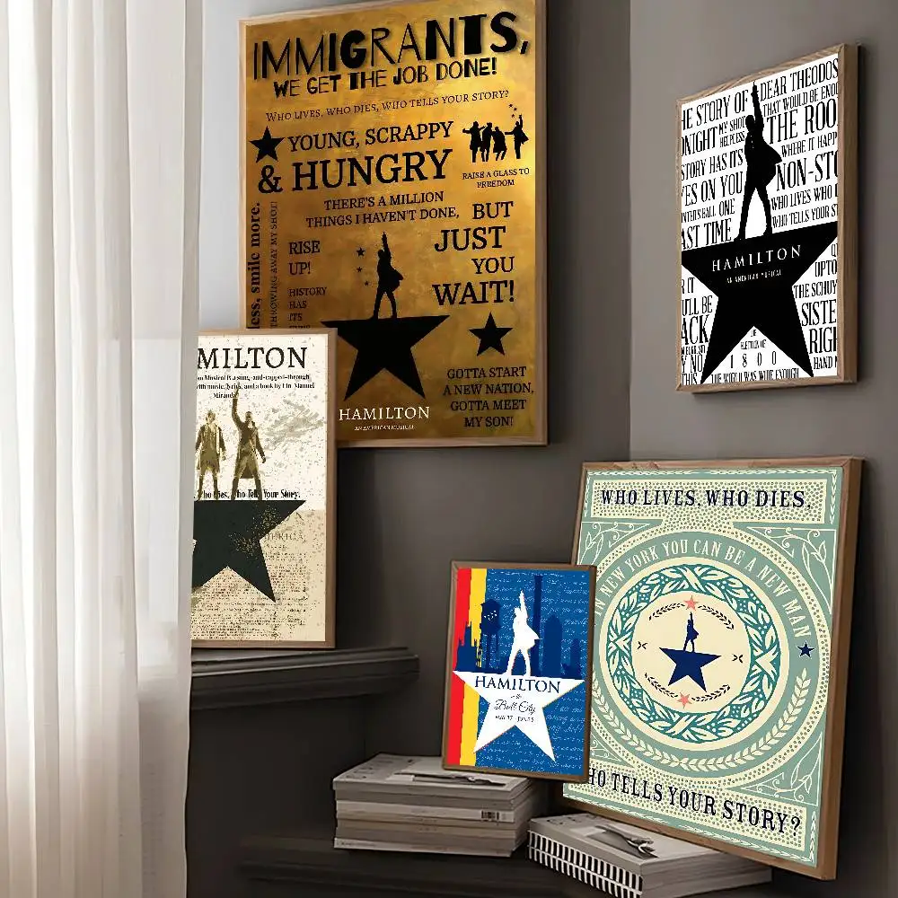 Musical Hamilton Whitepaper Poster HD Quality Poster Wall Art Painting Study Room Wall Decor