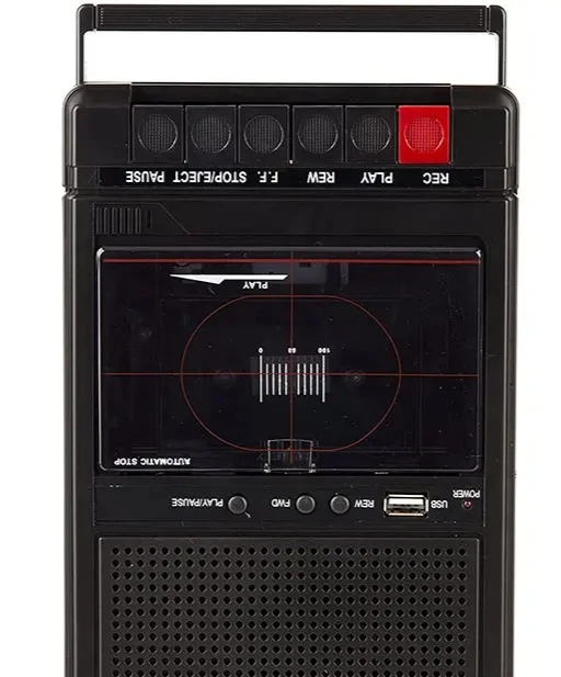 

Portable cassette recorder, USB player, and old-fashioned audio all-in-one device