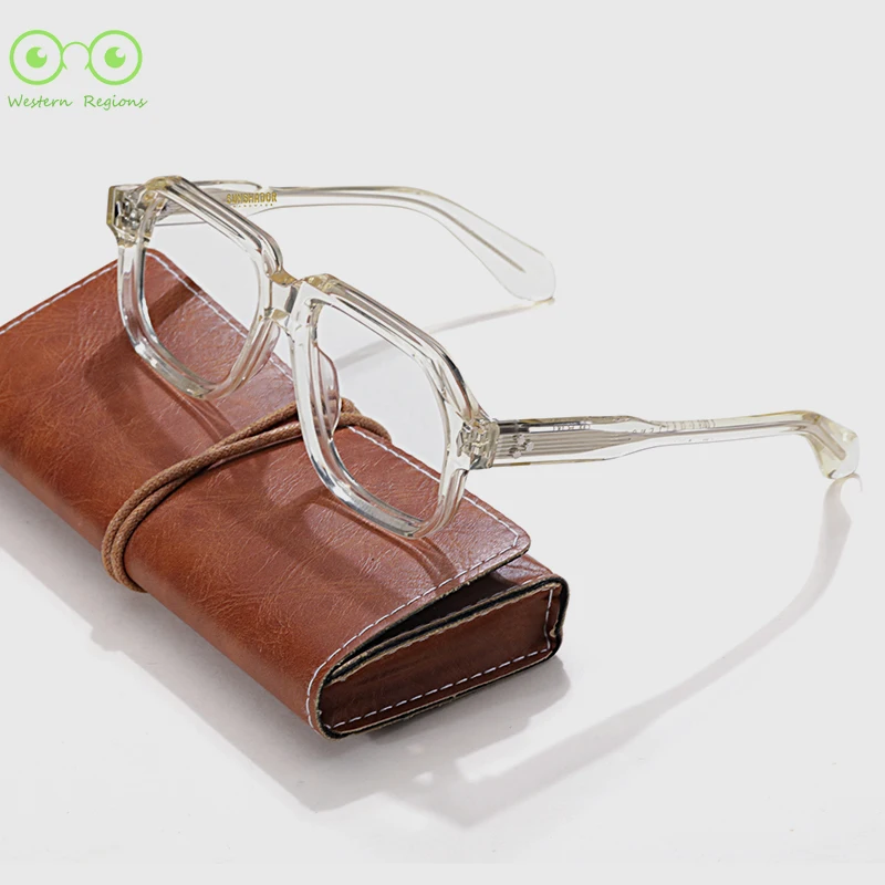 

Hiking men and women's frames with high quality plates handmade retro can be matched with myopia lens frame prescription glasses