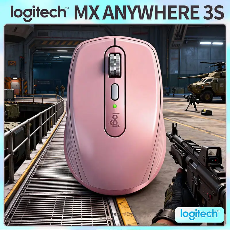 

Компактная мышь Logitech MX Anywhere 3S, эргономичный дизайн, перезаряжаемая, с быстрым прокруткой для портативных ПК Mac