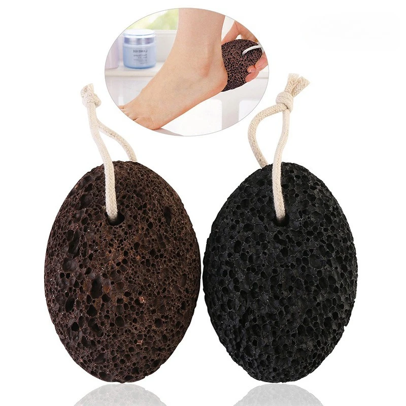 البركاني الخفاف حجر مقشر القدمين المزدوج الجانب الكالس مزيل حمام مقشر تدليك فرشاة مع ثقوب باديكير أداة أجهزة غسيل #3
