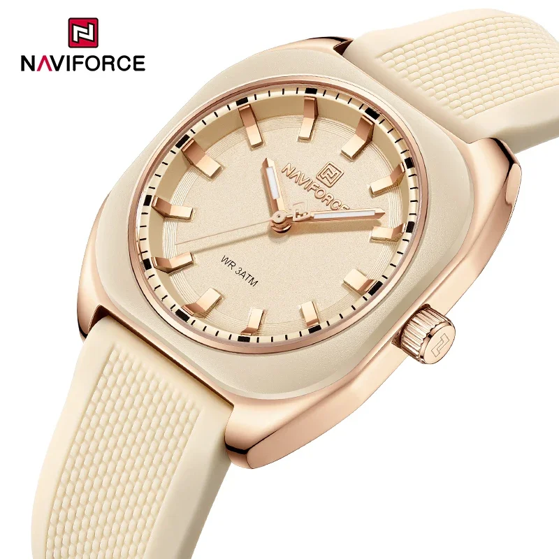 

NAVIFORCE NF5061 модные элегантные женские кварцевые наручные часы женские водонепроницаемые платья высокого качества повседневные часы