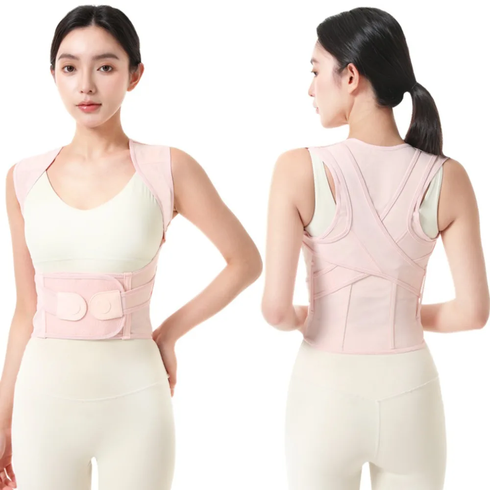 

Accessories Neoprene Nylon Posture Corrector Black Adjustable Shoulder Brace Back Support Belt Gym