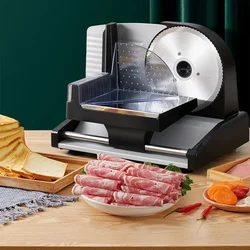 801 Electric meat Slicer 200W Household Fruit and Mutton Slicer machine Toast Bread Slice 1-15mm Thickness Adjustable