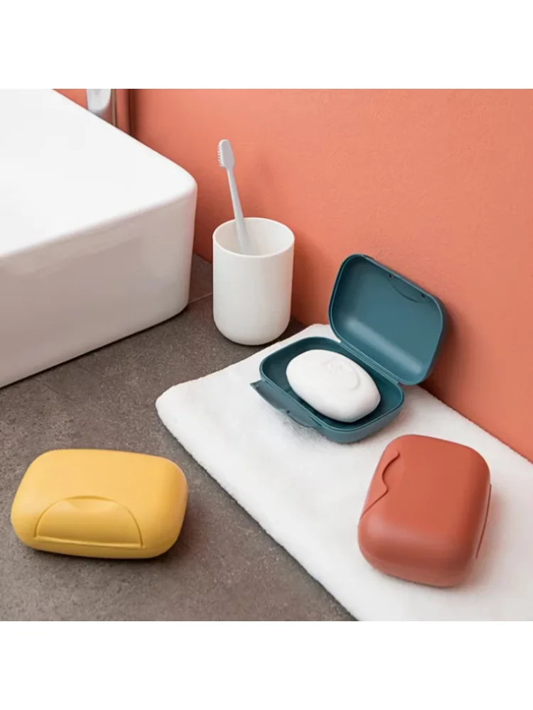 Portable Travel Soap Box Four Colors Waterproof Leak Proof Stylish Compact Easy To Carry Bathroom Storage Sealed Box