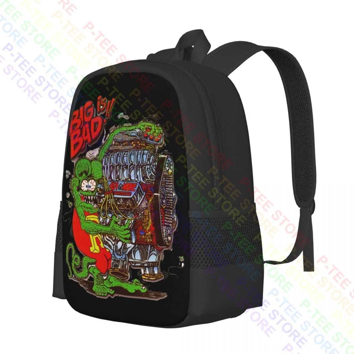 Ed Big Daddy Roth Rat Fink Outrageous Hot RodBackpack Large Capacity Travel Clothes Backpacks