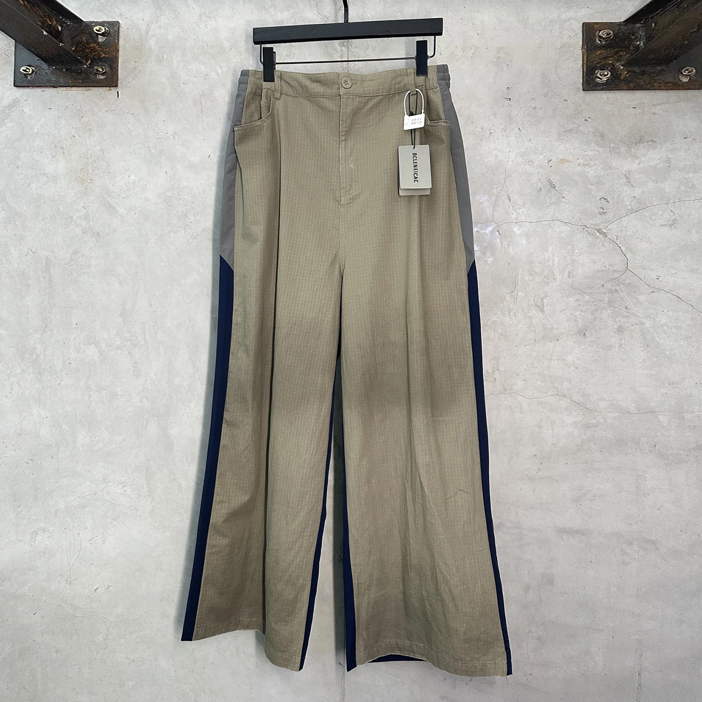 

Мужские повседневные брюки свободного кроя с прямым силуэтом, в стиле пэчворк, цветные, в парижском стиле