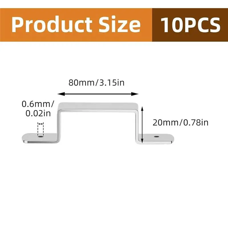 HRBAJ-Fence Support Post Clips 10 Pieces Heavy Duty Fence Clips Hardware Repair Tool For Farmers Builders Concrete