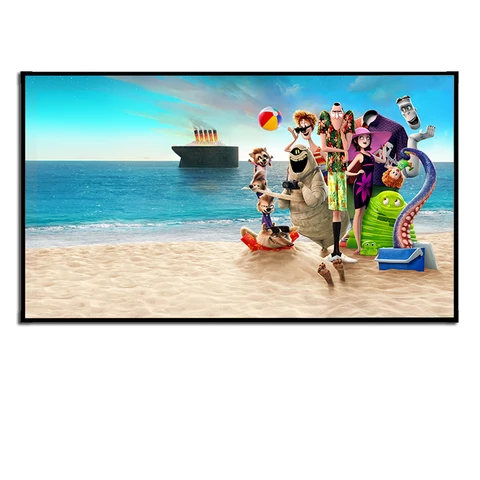 Yovanxer Черный Алмазный рамочный проекционный экран 4K 3D
