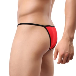 Mens Underwear G-String T-Back Pouch Thongs See-Through Mesh Underpants New Lingerie Briefs Jockstrap Gay Underwear