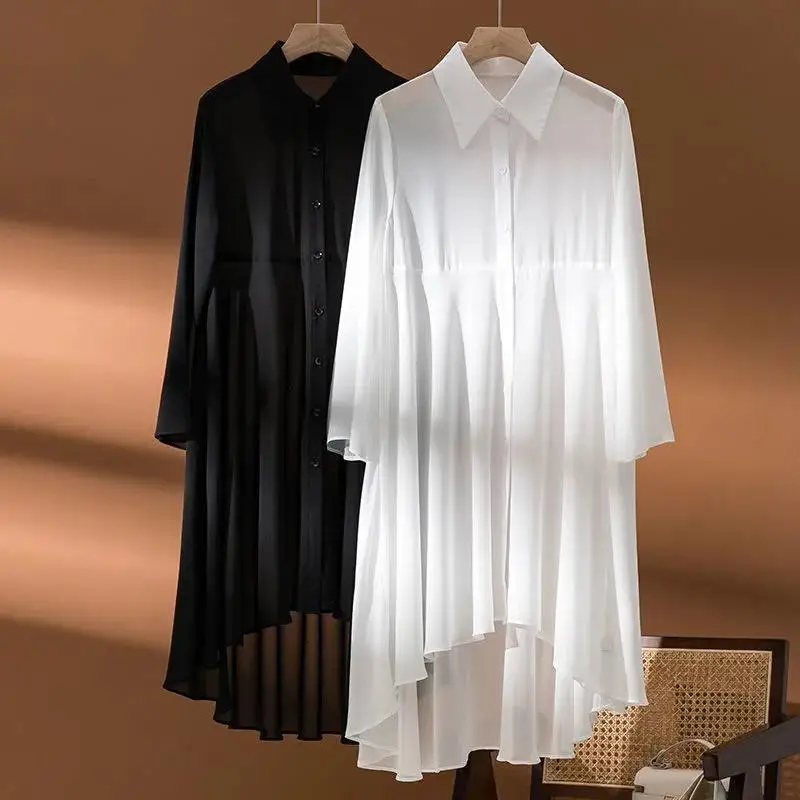 

Sunscreen Shirt Chiffon Shirt Women's Thin Summer New Loose Casual Temperament External Air Conditioning Shirt Top