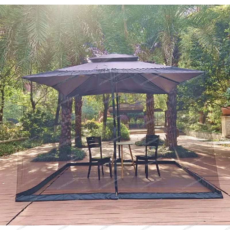 Parasols, mesh covers, outdoor mosquito nets, sun umbrellas, mosquito nets mosquito repellent no umbrellas in outdoor courtyards