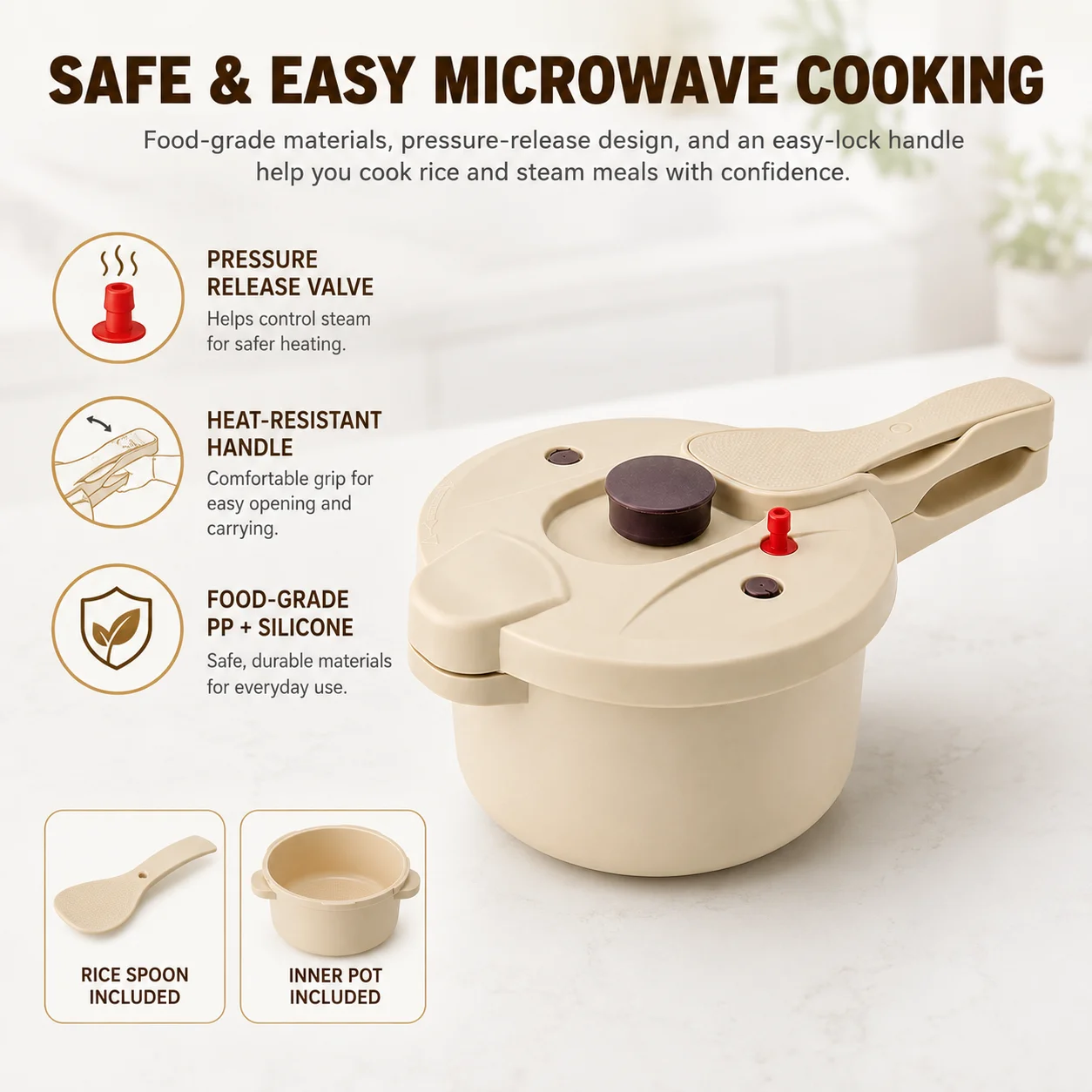 2.3L Multipurpose Microwave Pr - Instant Pot Pressure Cooker ulasan dan harga