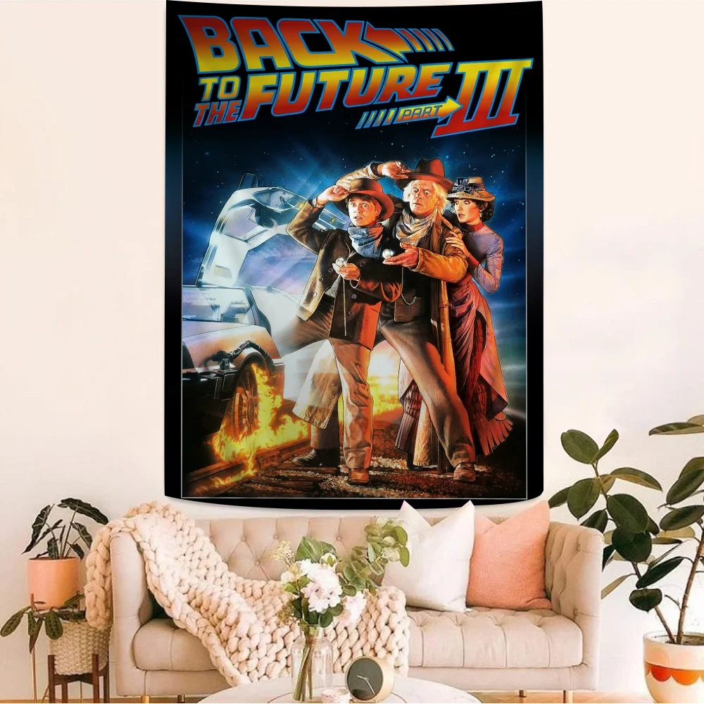 

Movie Back To The Future Hanging Bohemian Tapestry Hanging Tarot Hippie Wall Rugs Dorm Home Decor