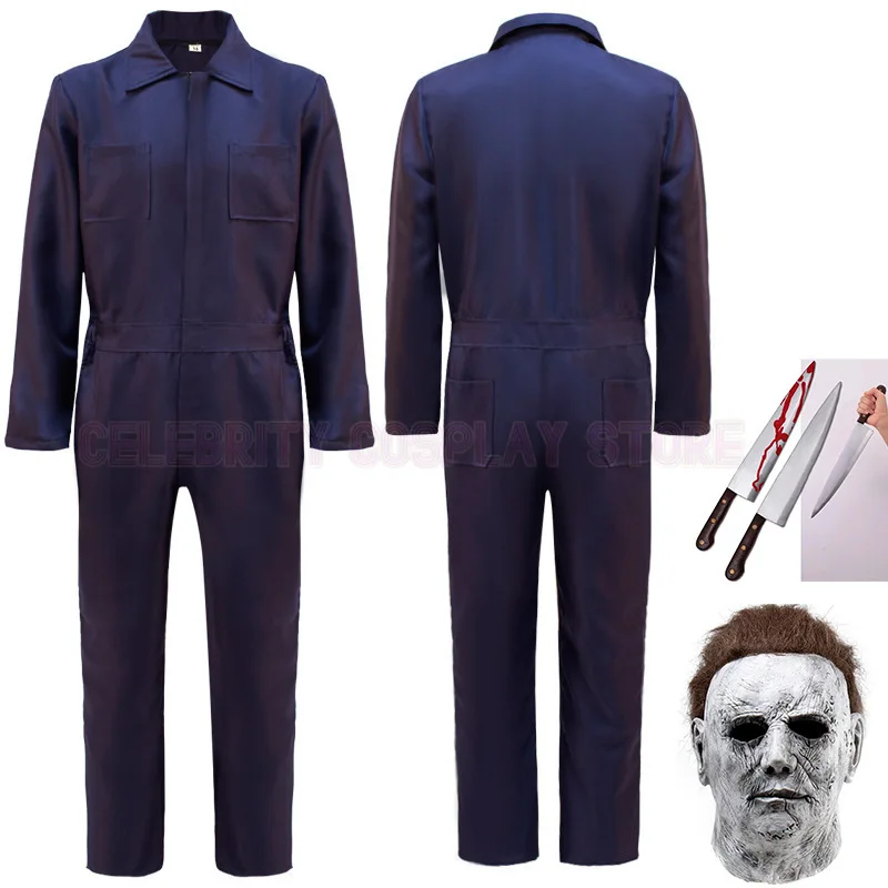 

Halloween Death Jumpsuit Moonlight Panic and Killing Michael Myers COS Suit Character Costumes Cosplay Costumes