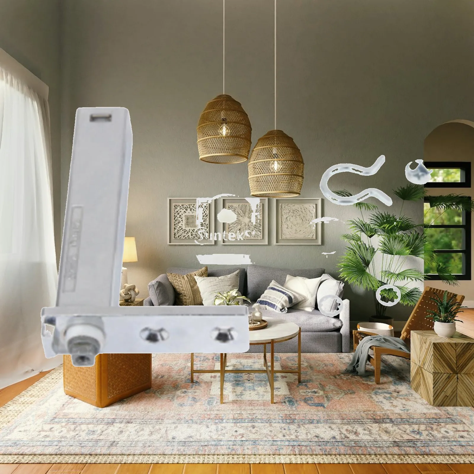 Refrigerator Door Spring Hinge Automatic Door Closer Sturdy Detachable Easy to Install Door Return Device Fridge Door Hinges