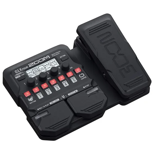 Imagen 2 del producto Procesador multiefectos de guitarra Zoom G1X FOUR con pedal de expresión, con más de 70 efectos integrados, modelado de amplificadores, sección de ritmo