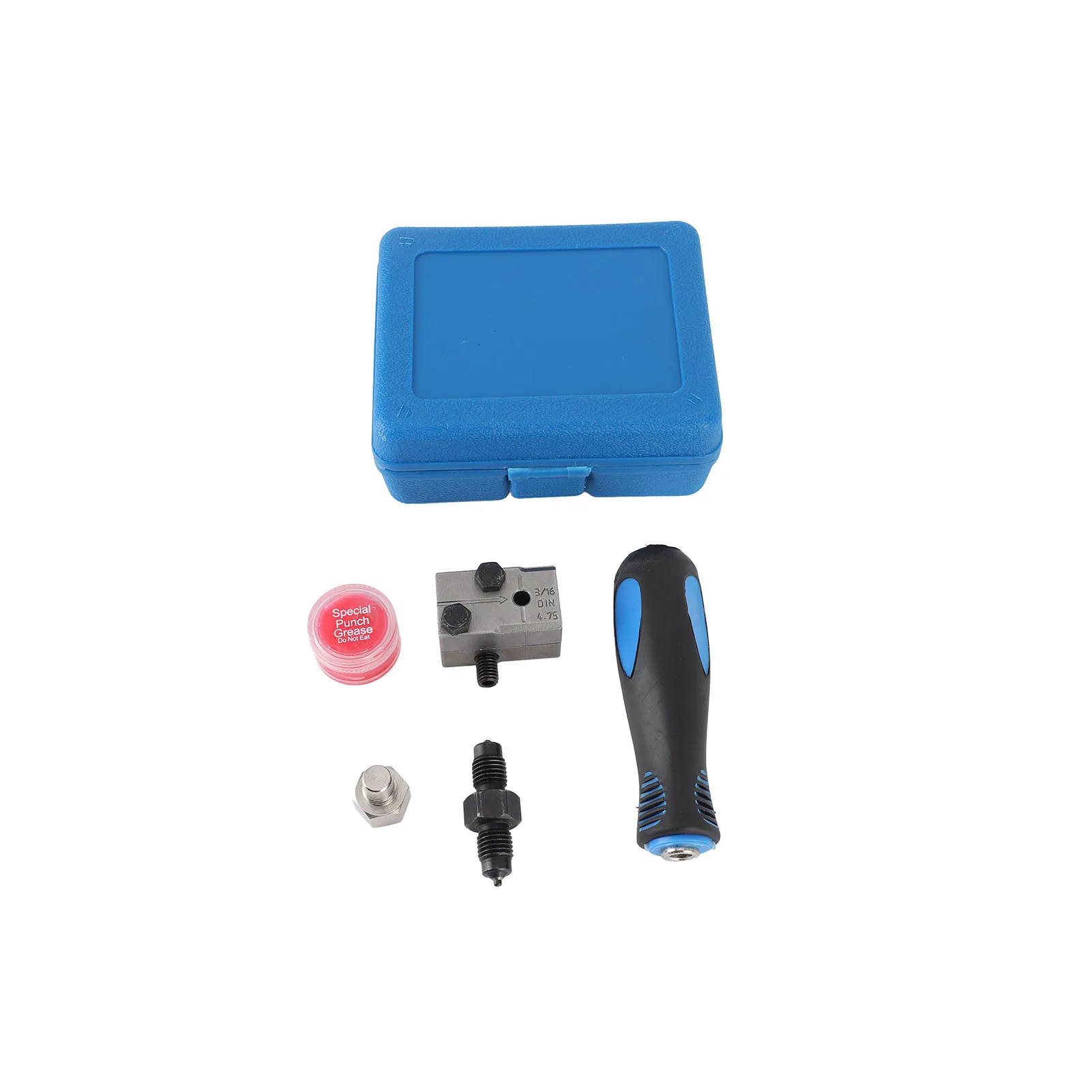 

3/16 Inch Double Flaring Brake Line Tool Kit Metal Structure Detachable Handle User Friendly Automotive Repair Conditioning
