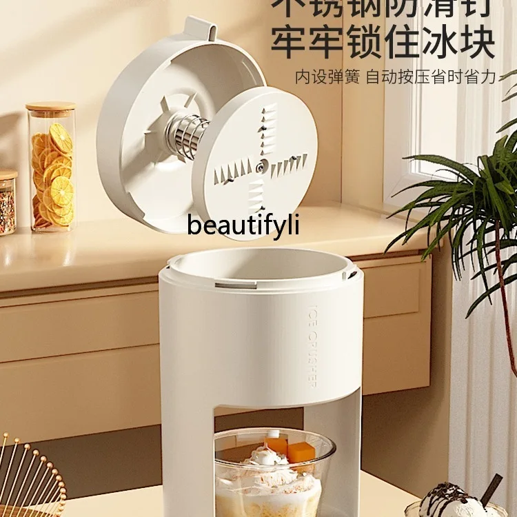 Лаоск для бритвы льда для домашнего использования, отключенный ручной артефакт для измельчения льда в песке