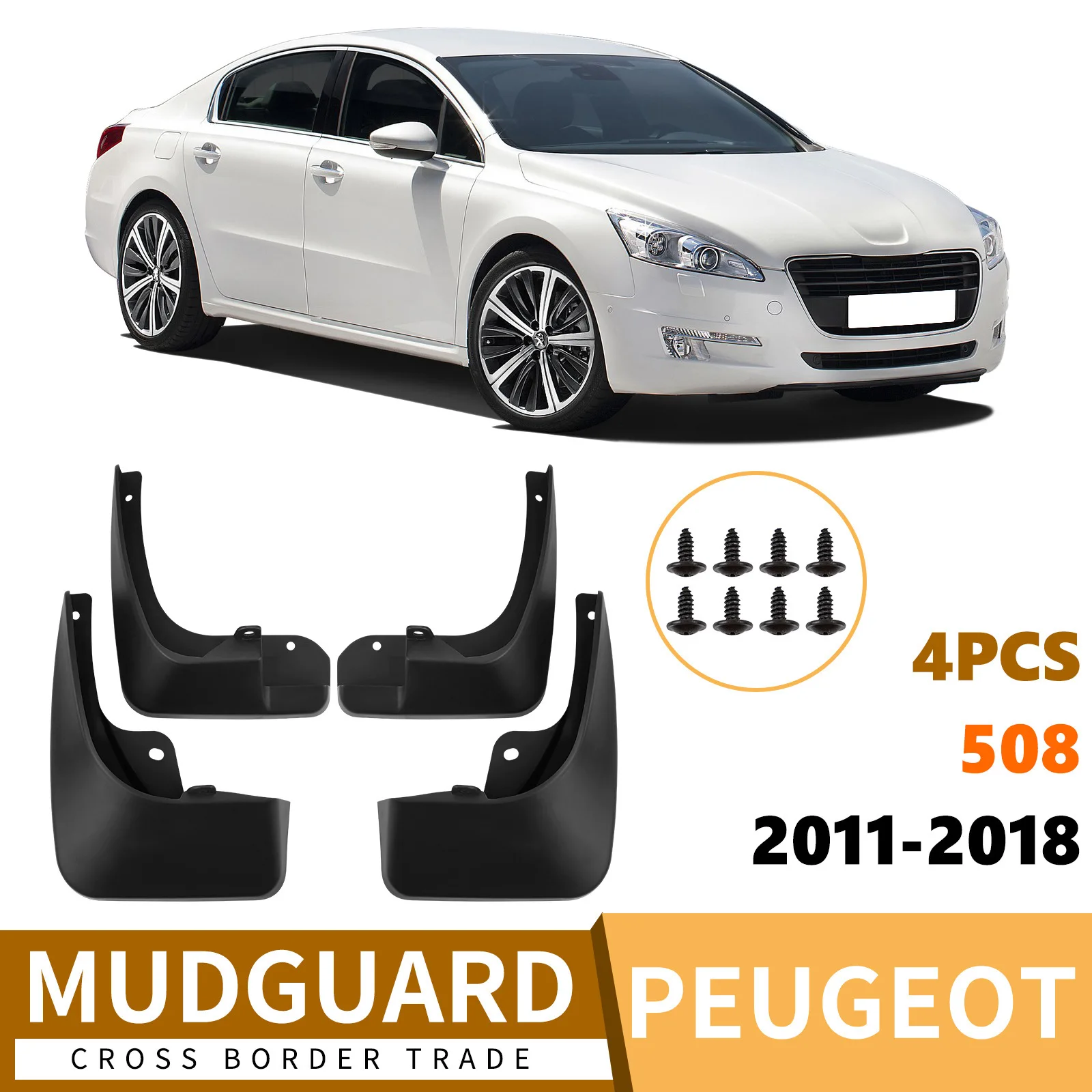 For Peugeot 508 2011-2018 car tires fenders car accessories modification car fender fender flares mud flaps car accessories
