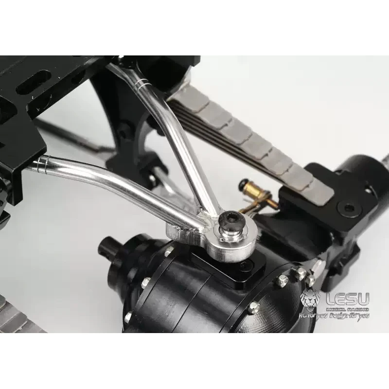 LESU 1/14 Truck Rear Suspension Assembly 9mm Raised X-8015 For Tamiya Draghead Mud Head All Metal Fittings Rc Accessories