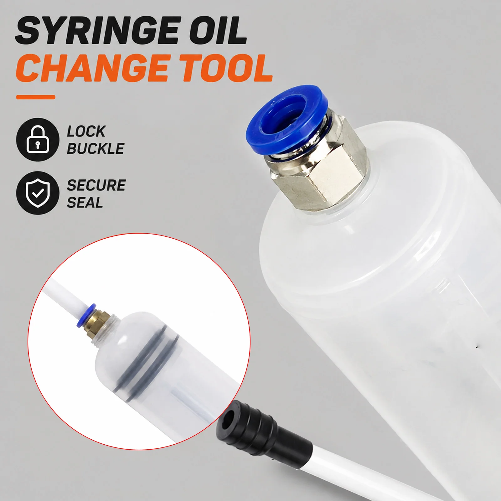 Universal Professional Manual Oil Change Fluid Extractor Pump with Hose Suction & Filler 200/500cc Heavy Duty for Car Truck SUV