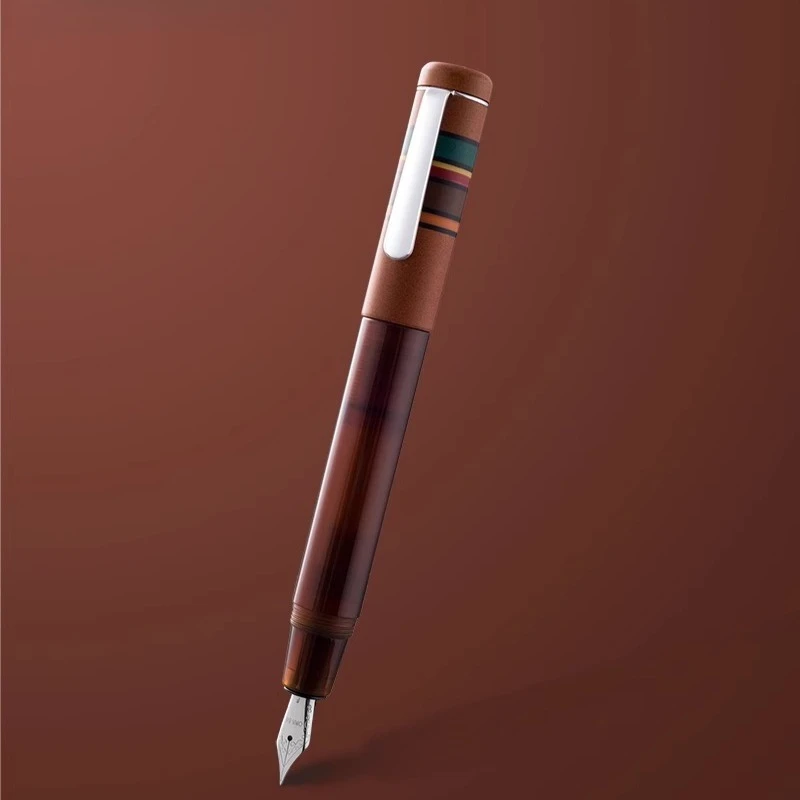 

Тайвань NEW-OPUS 88, классическая акриловая авторучка F, 0,5 мм, бизнес-импортная ручка из смолы, короткая ручка для практики письма, чернильная ручка