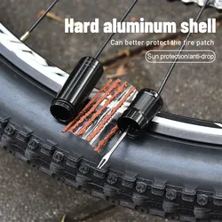 Bike Tubeless Tire Repair Kit Slug Plug Stopper Rubber Bacon Strips and Insertion Tool For Fixing Puncture Flat Road MTB Bicycle