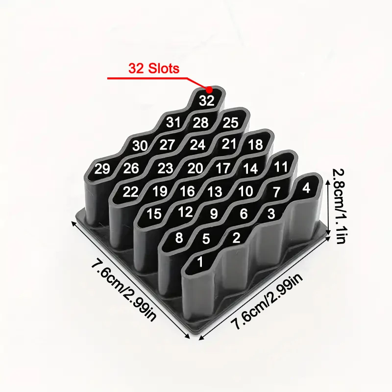 32 Slots Ointments Stand Multi-Compartment Medicine Storage Holder For Small Items Multi-purpose Cosmetics/Pen Storage Rack