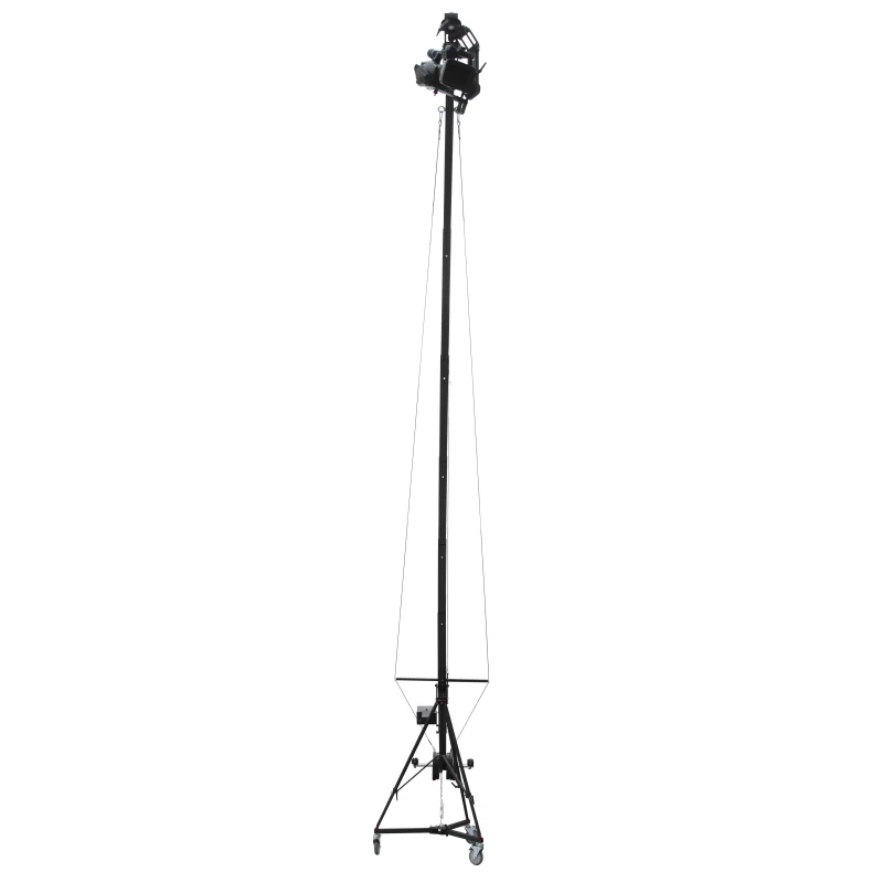 fishing rod SF-8m telescopic  rocker crane electric PTZ controller rotary shooting stabilizer display