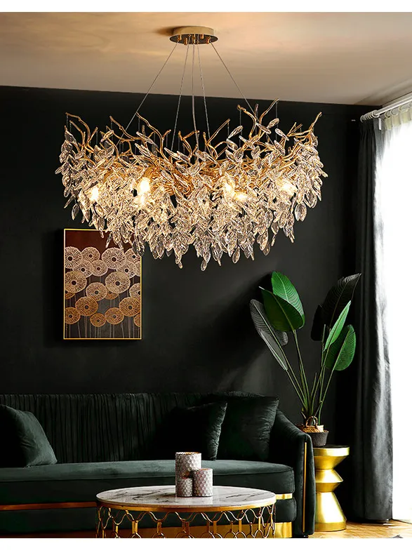 Dining Room Branch Pendant Lights Crystal
