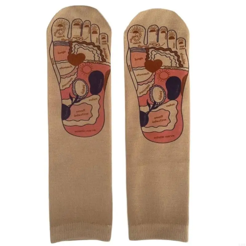 

L38E Cotton Foot Socks for Reflexology Enhances Blood and Relieve Discomfort
