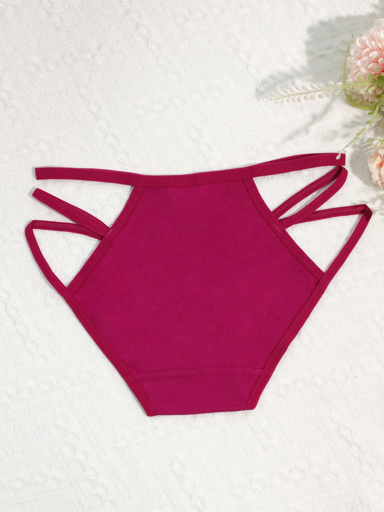 5 قطع من ملابس داخلية نسائية مثيرة مجوفة، ملابس داخلية نسائية من القطن والدانتيل سريعة الجفاف، ملابس داخلية نسائية عصرية قابلة للتنفس